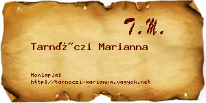Tarnóczi Marianna névjegykártya